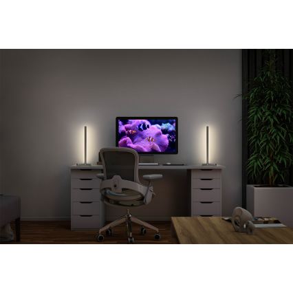 Osram - LED RGBW candeeiro de mesa dimerizável SMART+ MAGIC LED/7,5W/230V 2700-6500K prateado Wi-Fi + controlo remoto