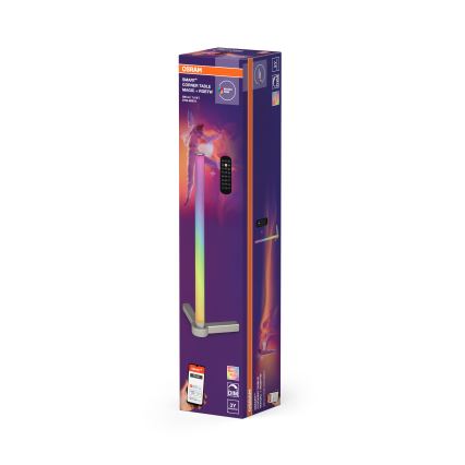 Osram - LED RGBW candeeiro de mesa dimerizável SMART+ MAGIC LED/7,5W/230V 2700-6500K prateado Wi-Fi + controlo remoto