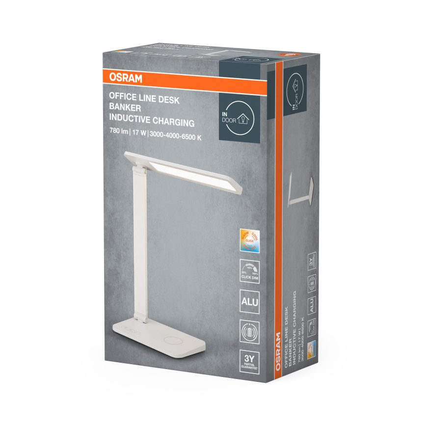 Osram - Candeeiro de mesa LED dimerizável OFFICE LINE LED/17W/230V 3000/4000/6500K branco