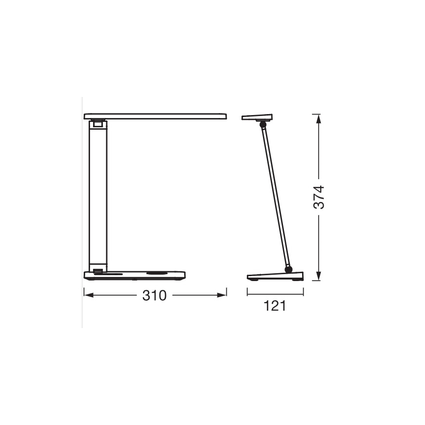 Osram - Candeeiro de mesa LED dimerizável OFFICE LINE LED/17W/230V 3000/4000/6500K branco