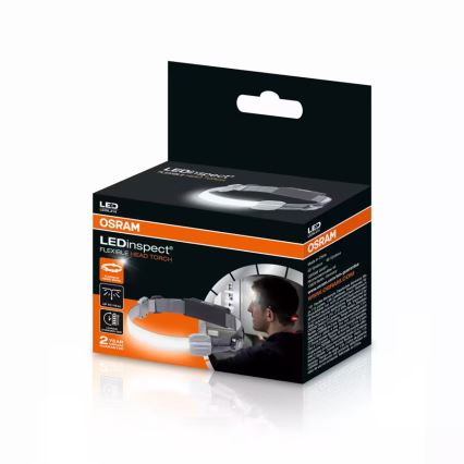 Osram - Lanterna frontal recarregável com regulador de intensidade LEDINSPECT LED/3W/3,7V IP42 1000 mAh