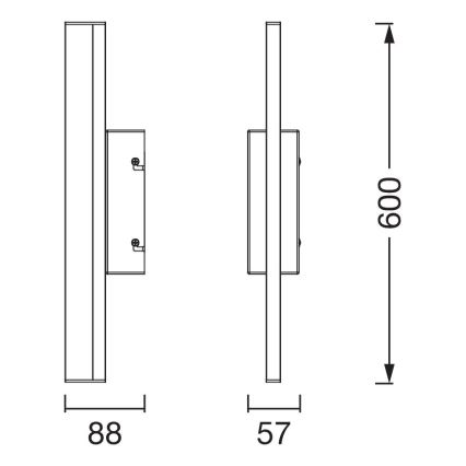 Osram - Iluminação LED regulável por toque para espelho de casa de banho ORBIS MIRROR LED/10W/230V 60 cm 3000/4000K IP44 bege