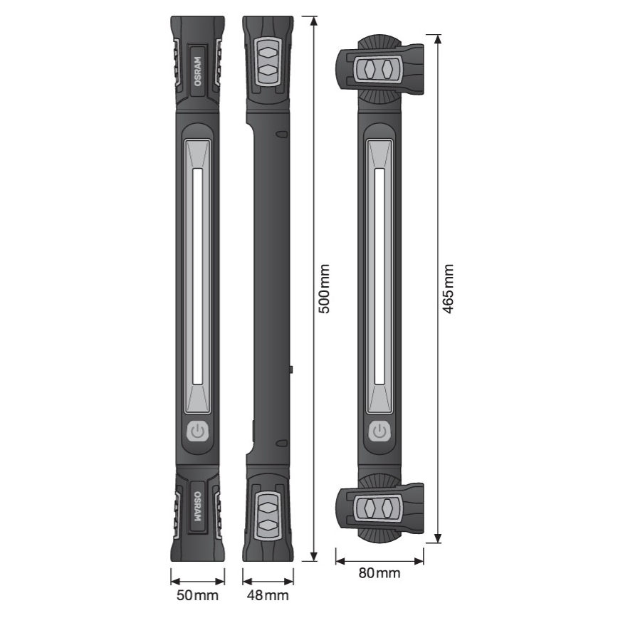 Osram - Lanterna LED recarregável regulável LEDINSPECT UTILITY1000 LED/19W/7,4V 2600 mAh