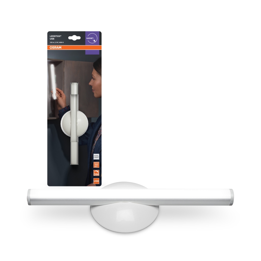 Osram - Luz orientadora LED recarregável dimerizável LEDSTIXX LED/2W/5V CRI 90 branca