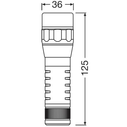 Osram - Lanterna LED regulável LEDINSPECT TORCH 450 ESSENTIAL LED/6W/3xAAA IP44