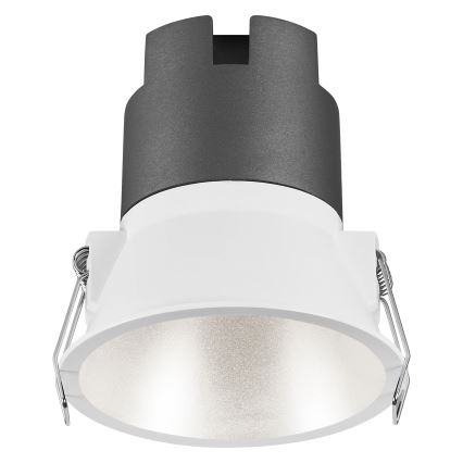 Osram - Luminária LED embutida SPOT TWIST, 10 W, 230 V, 4000 K, Ø 9,3 cm, branco/prateado