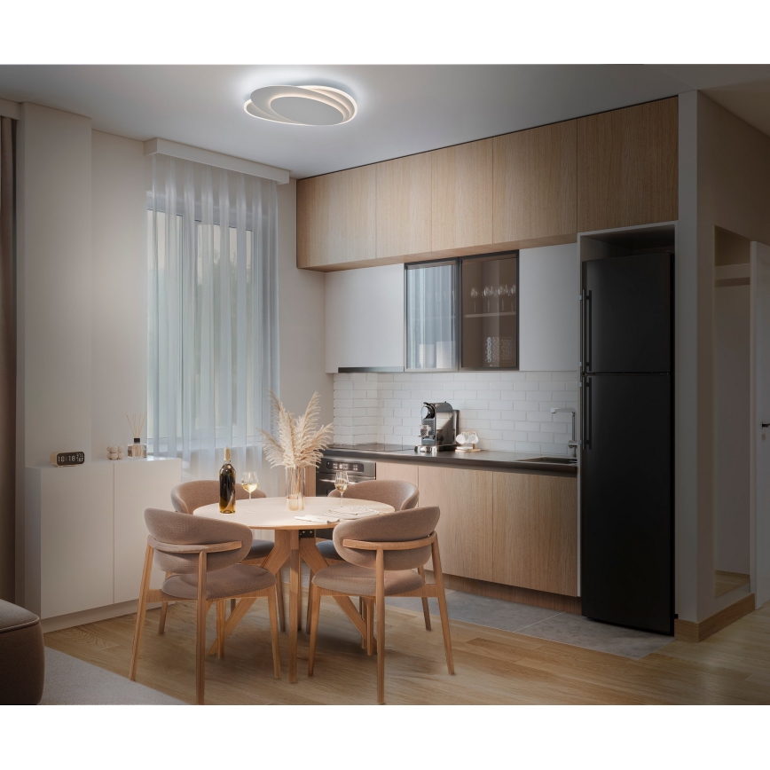 Osram - Candeeiro de teto LED dimerizável ORBIS LAYERS LED/50W/230V 2600-6000K 36x49 cm branco + comando remoto
