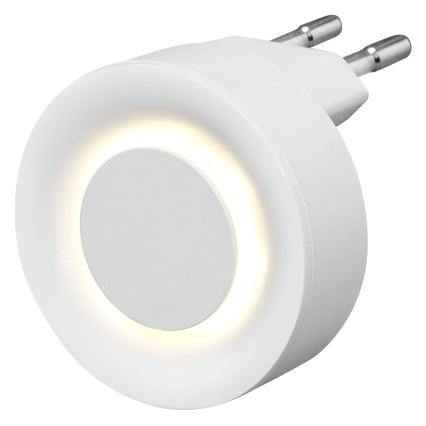 Osram - Luz noturna LED com sensor de movimento e de crepúsculo LUNETTA LED/0,31W/230V branco