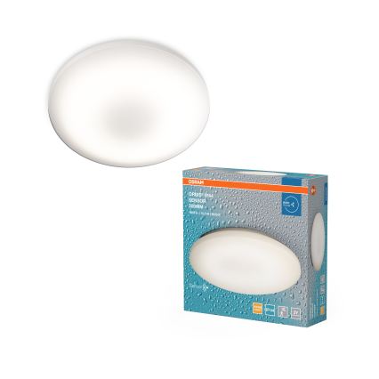 Osram - Plafon LED para banheiro com sensor de movimento e de crepúsculo ORBIS LED/15,5W/230V Ø 30 cm IP44 branco