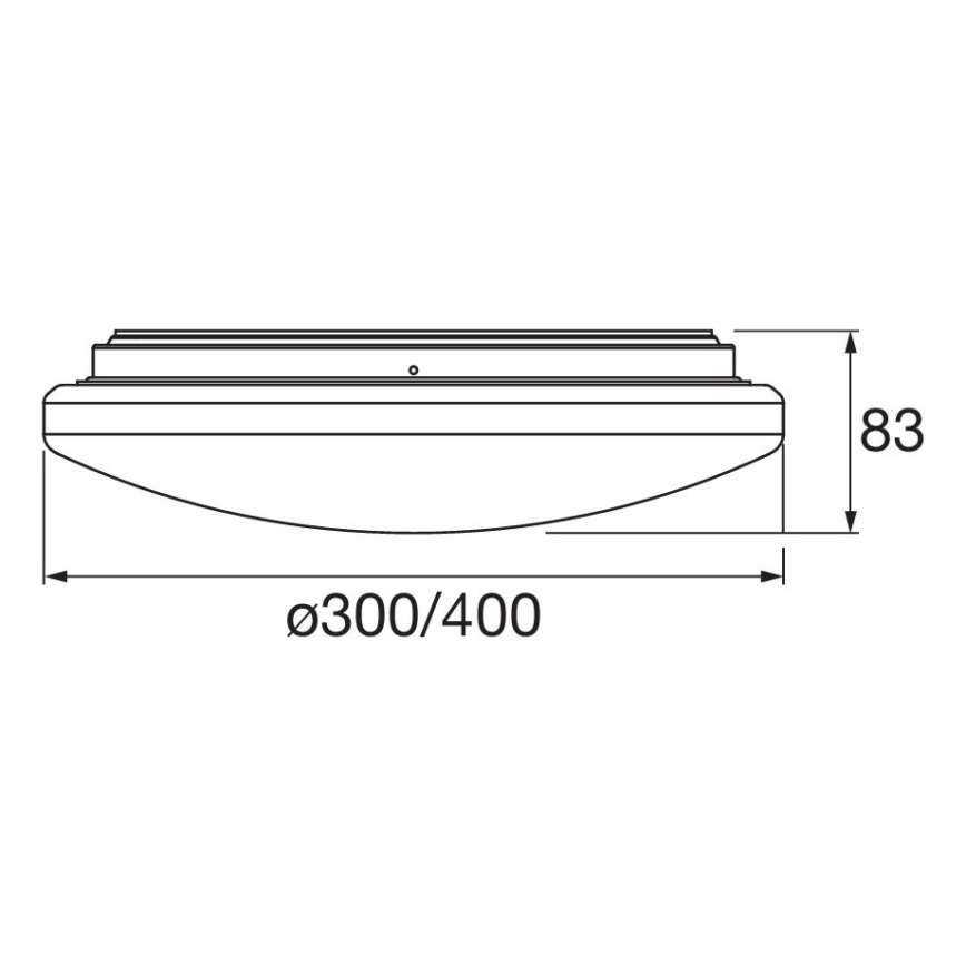 Osram - Plafon LED para banheiro com sensor de movimento e de crepúsculo ORBIS LED/15,5W/230V Ø 30 cm IP44 branco
