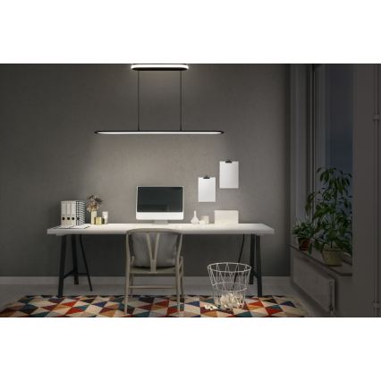 Osram - Candeeiro suspenso LED regulável com cabo OFFICE LINE LED/57W/230V 4000K 100 cm CRI 90 preto