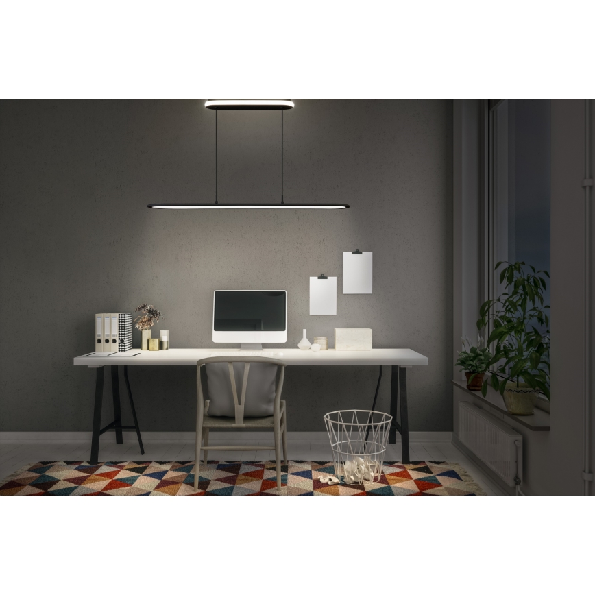 Osram - Candeeiro suspenso LED regulável com cabo OFFICE LINE LED/57W/230V 4000K 100 cm CRI 90 preto