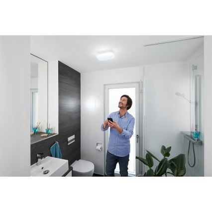 Osram - Candeeiro de tecto dimerizável para casa de banho SMART+ AQUA LED/12W/230V 3000-6500K IP44 Wi-Fi