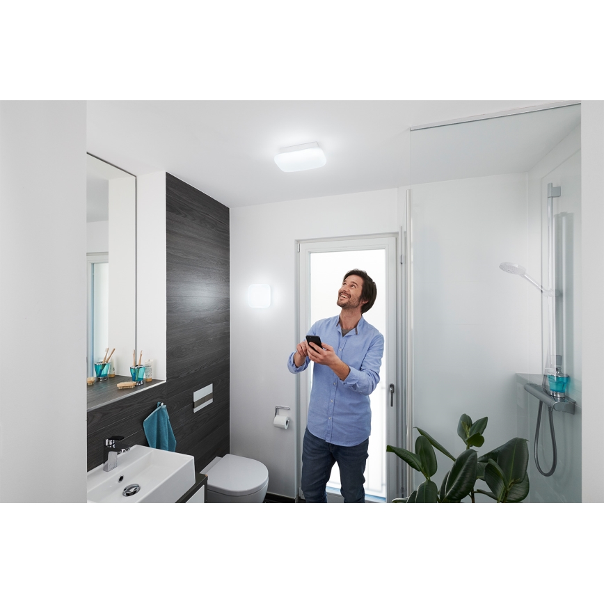 Osram - Candeeiro de tecto dimerizável para casa de banho SMART+ AQUA LED/12W/230V 3000-6500K IP44 Wi-Fi
