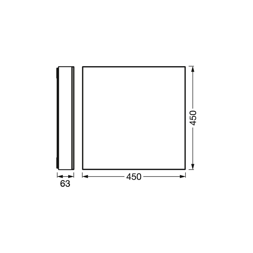 Osram - Luminária de teto LED dimerizável SMART+ FRAMELESS LED/24,5W/230V 3000-6500K 45x45 cm Wi-Fi
