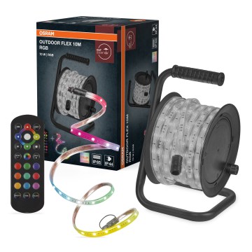 Osram - LED RGB Fita regulável para exterior FLEX 10m LED/70W/230V IP65 + comando remoto