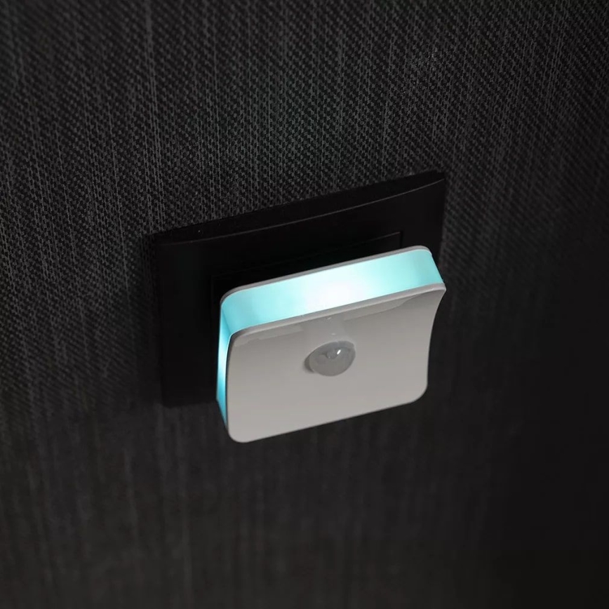 Osram - Luz noturna LED RGB para tomada com sensor LUNETTA LED/0,3W/230V