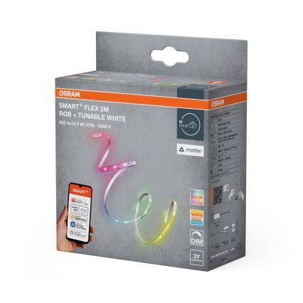Osram - LED RGB+TW Fita regulável SMART+ FLEX 2m LED/8,5W/230V 2700-6500K Wi-Fi
