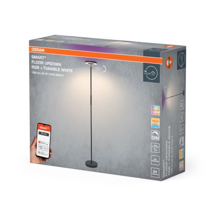 Osram - Candeeiro de pé LED RGBW dimável SMART+ FLOOR LED/24W/230V 2700-5000K Wi-Fi