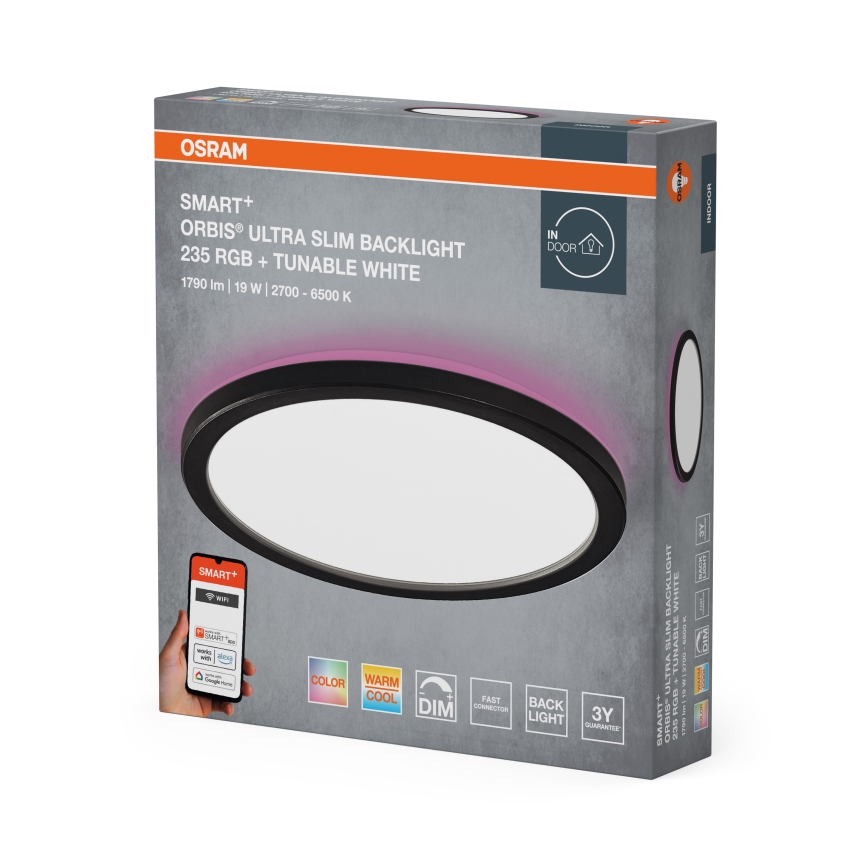 Osram - LED RGBW Dimerizável candeeiro de teto SMART+ ORBIS LED/19W/230V Ø 23,5 cm 2700-6500K Wi-Fi