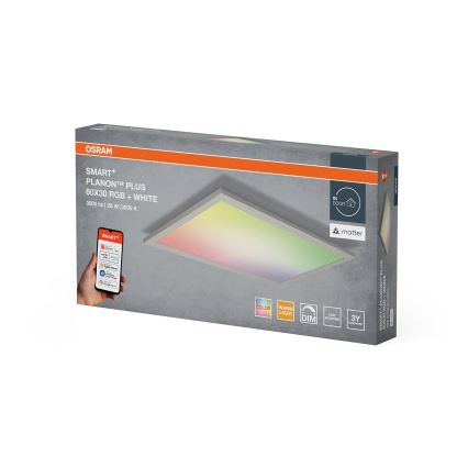 Osram - Candeeiro de teto dimerizável LED RGBW SMART+ PLANON LED/28W/230V 60x30 cm Wi-Fi