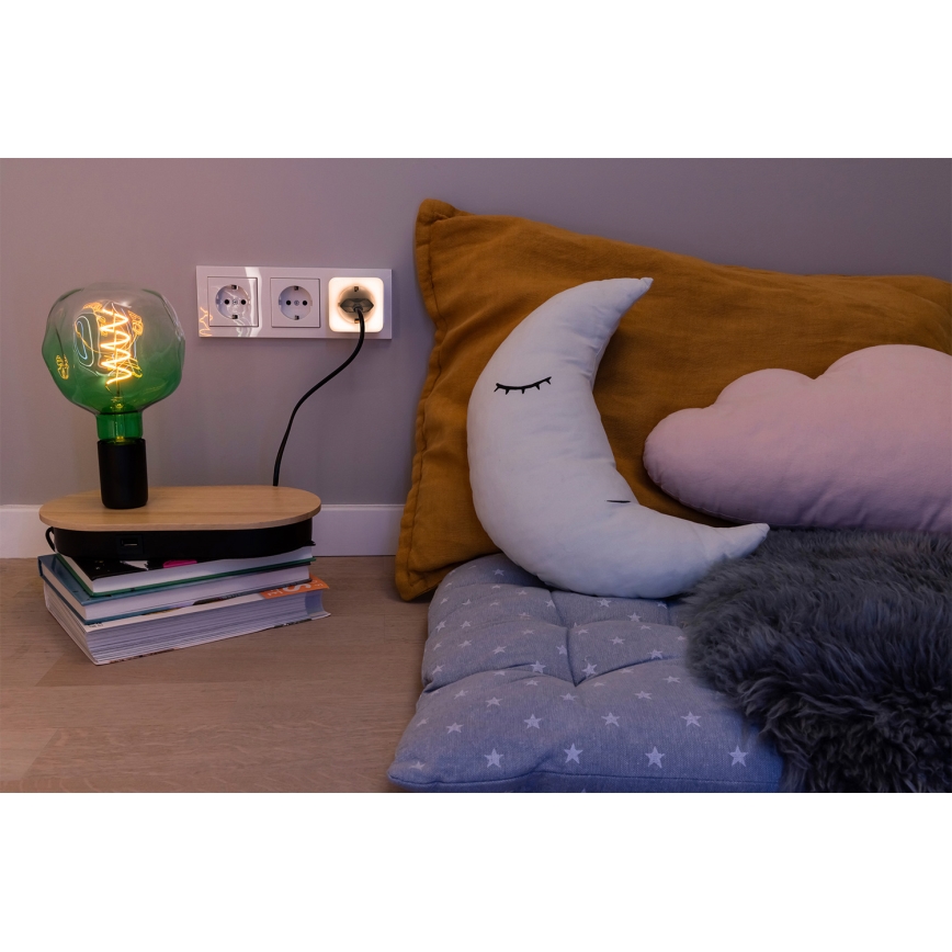 Osram - Tomada SCHUKO LED regulável com iluminação SMART+ NIGHTLIGHT 3680W/230V Wi-Fi