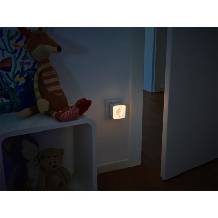 Osram - Tomada SCHUKO LED regulável com iluminação SMART+ NIGHTLIGHT 3680W/230V Wi-Fi