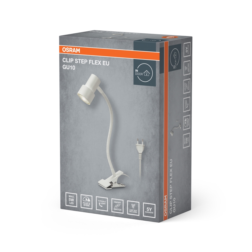 Osram - Luminária com clipe CLIP STEP FLEX 1xGU10/5W/230V branca
