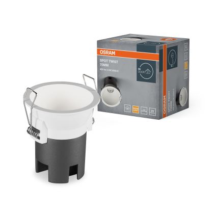 Osram - Luminária de embutir LED SPOT TWIST LED/5W/230V 3000K Ø 7 cm branca