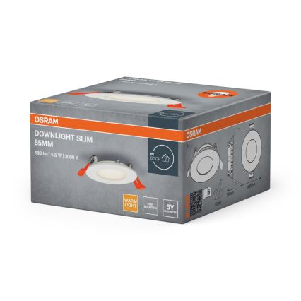 Osram - Luminária de encastrar SLIM LED/4,5W/230V 3000K