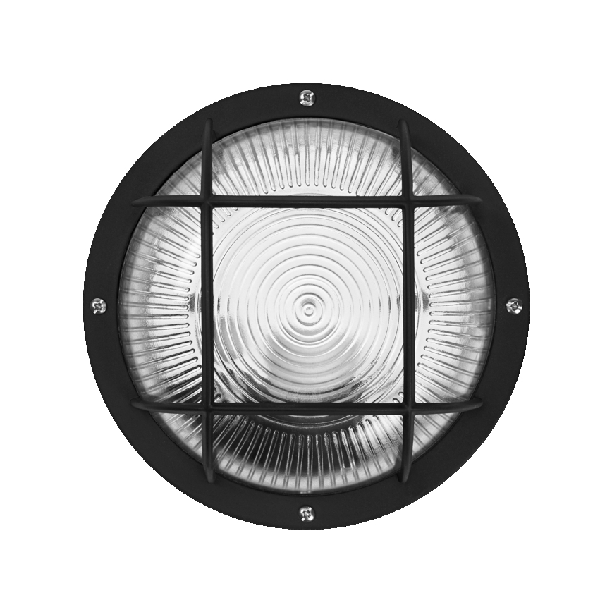 Osram - Luminária de parede para exterior BULKHEAD 1xE27/10W/230V Ø 19 cm IP54 preta