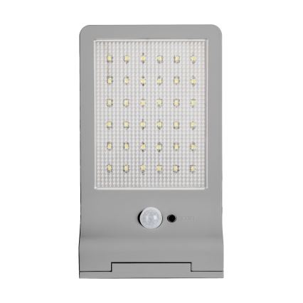 Osram - Aplique de parede solar LED com sensor DOORLED LED/3W/3,3V 2000 mAh IP44 prateado