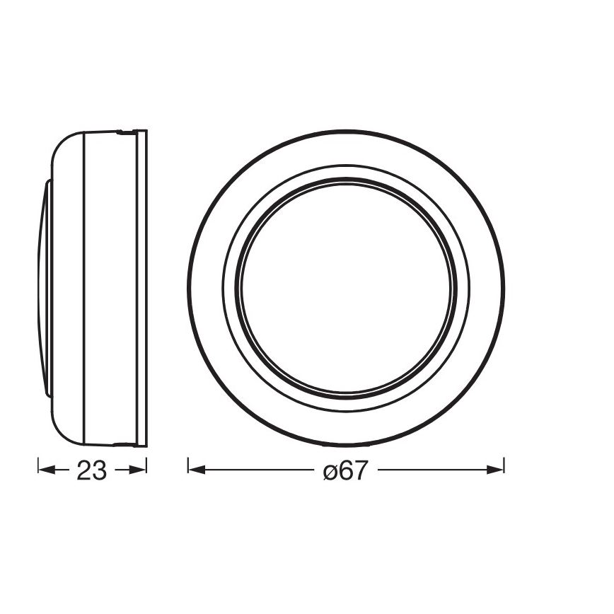 Osram - Luz de orientação tátil LED RGBW dimerizável SMART+ DOT-IT LED/0,5W/3,7V 300 mAh