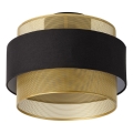 Osram - Luminária de Teto DECOR HORNET 1x E27 / 10W / 230V, diâmetro 30 cm, preto/dourado