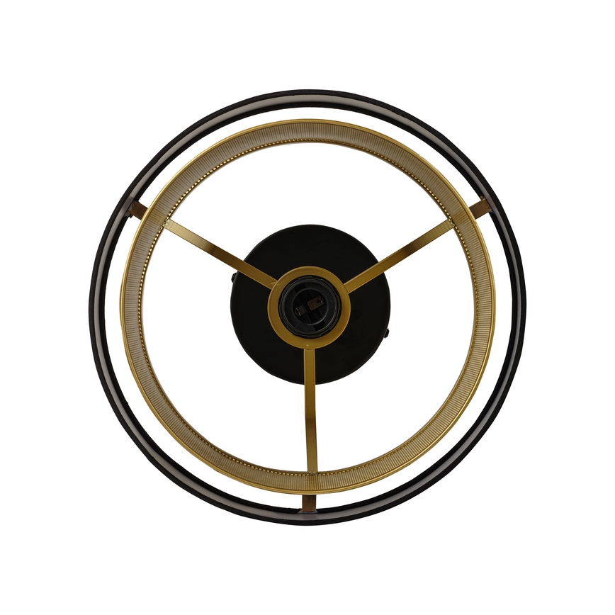 Osram - Luminária de Teto DECOR HORNET 1x E27 / 10W / 230V, diâmetro 30 cm, preto/dourado