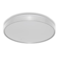Osram - Luminária de teto LED com sensor crepuscular CEILING LUXO LED/24W/230V Ø 38 cm prateada