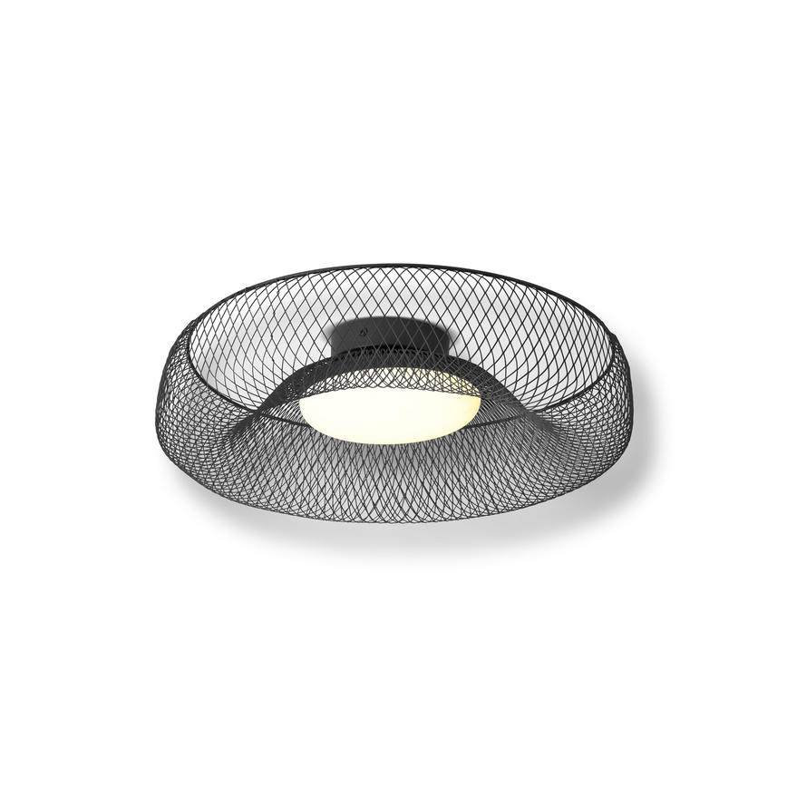 Osram - Luminária de teto LED DECOR MESH LED/18,5W/230V diâmetro 30 cm preta