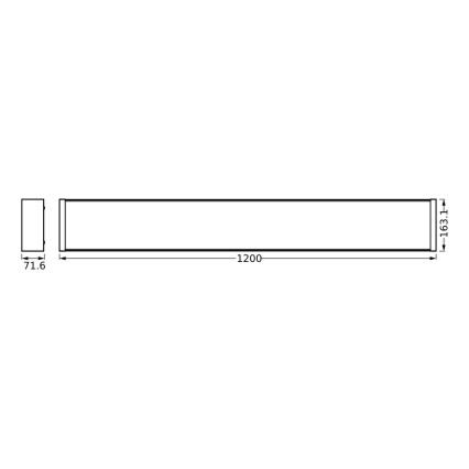 Osram - Luminária de teto LED dimerizável OFFICE LINE LED/40W/230V 120 cm + controlo remoto