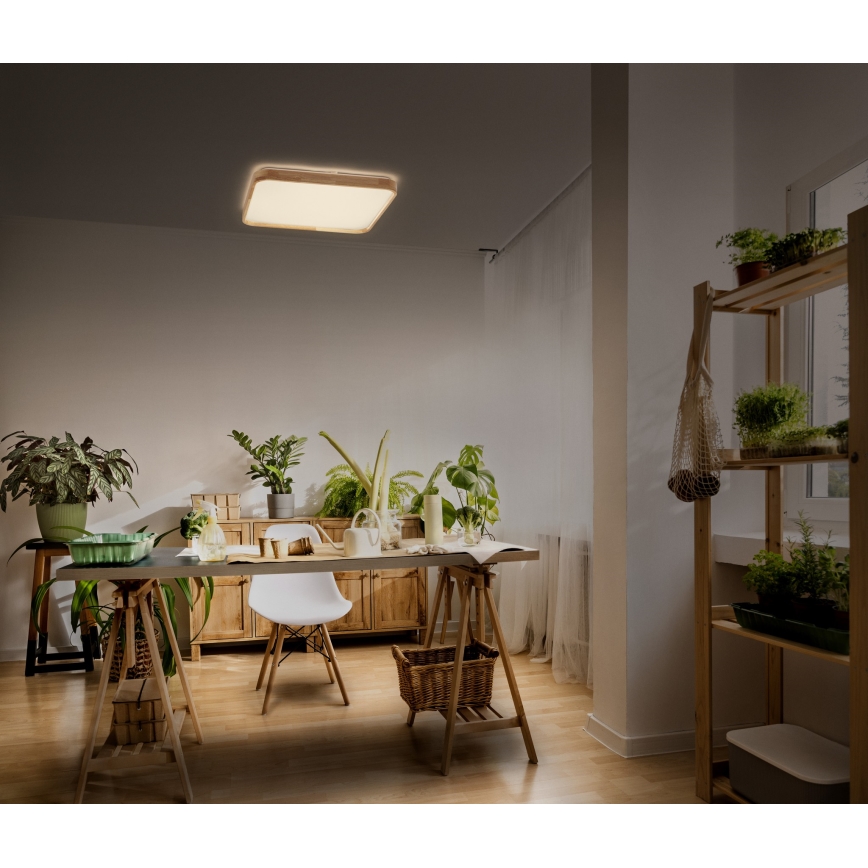 Osram - Candeeiro de tecto LED dimerizável ORBIS ALICIA LED/16W/230V 29,2x29,2 cm bege