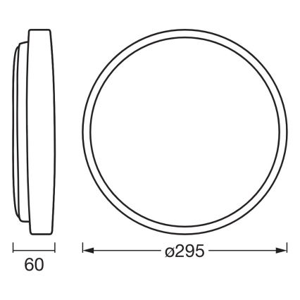 Osram - Candeeiro de teto LED dimerizável ORBIS ALISON LED/16W/230V Ø 29,5 cm, bege