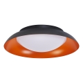Osram - Luminária de teto LED dimerizável ORBIS PLATE LED/19W/230V, diâmetro 31 cm, laranja/preta