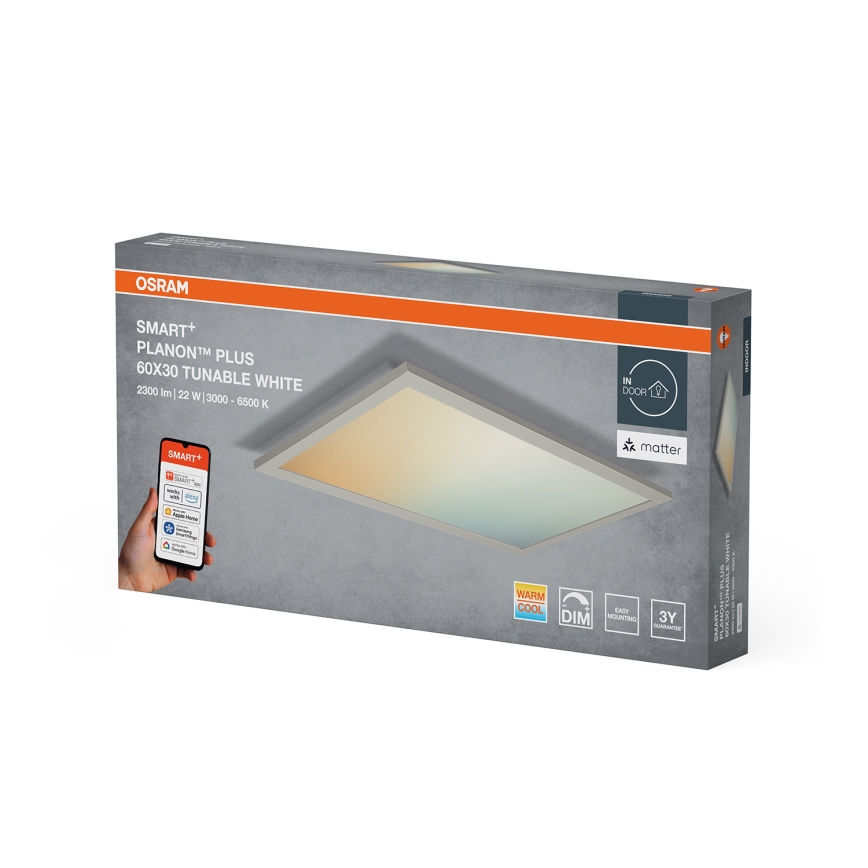 Osram - Luminária de teto LED dimerizável SMART+ PLANON LED/22W/230V 60x30 cm 3000-6500K Wi-Fi