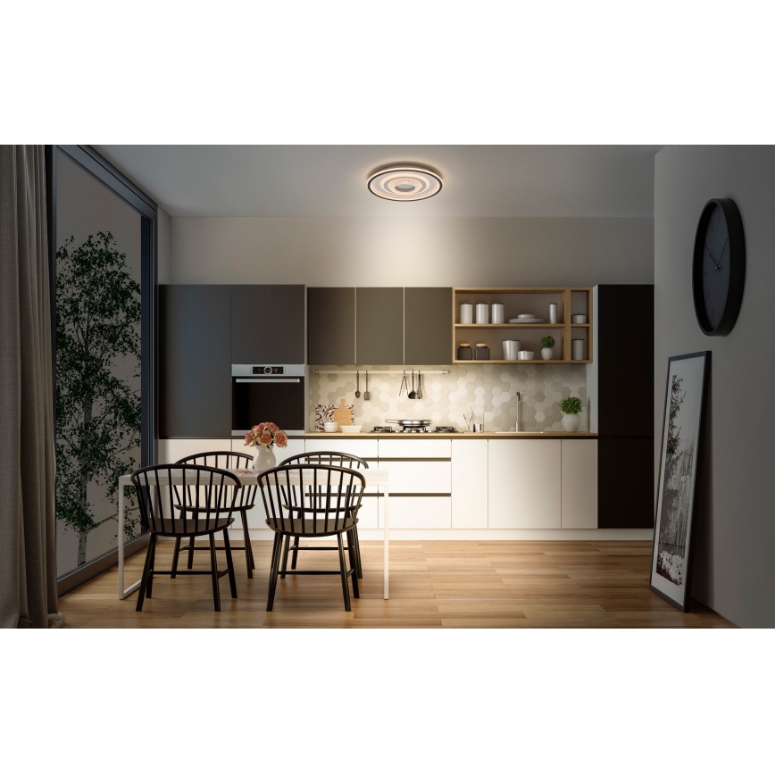 Osram - Candeeiro de tecto LED ORBIS CRISTALLY LED/50W/230V 2700/4000/6000K Ø 43 cm branco/preto