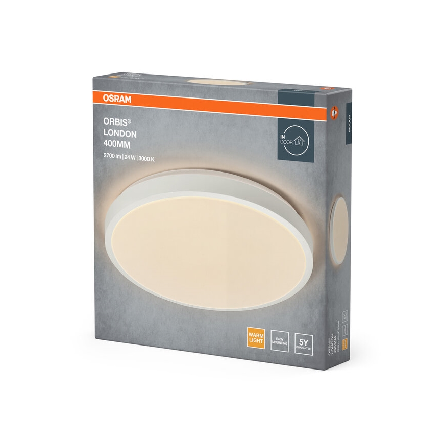 Osram - Luminária de teto LED ORBIS LONDON LED/24W/230V Ø 39,5 cm branca