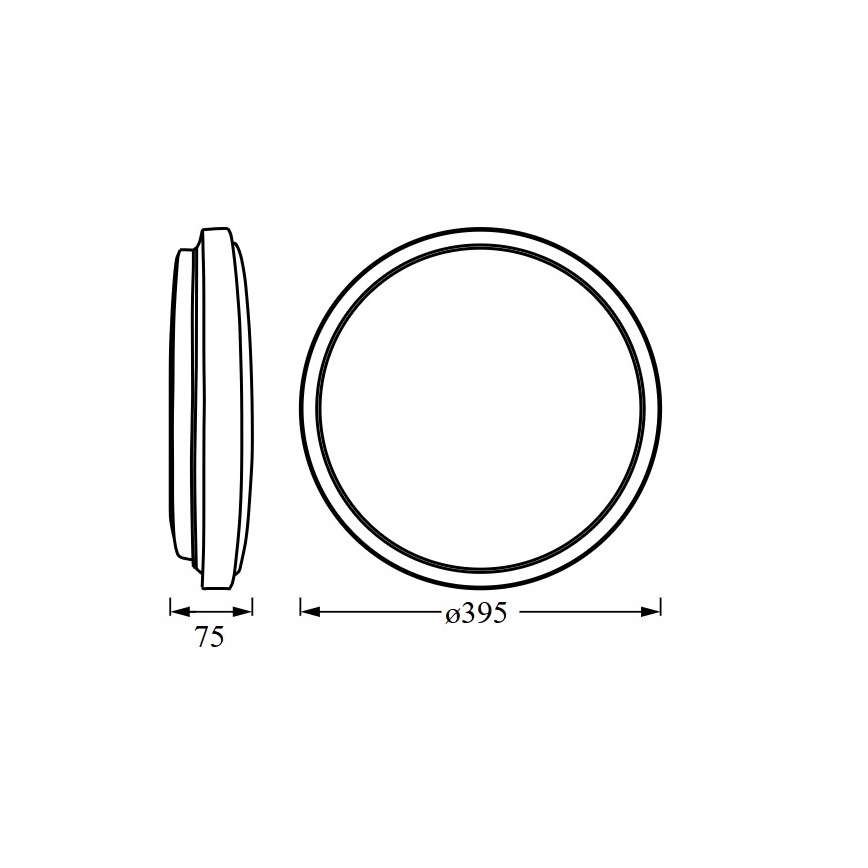 Osram - Luminária de teto LED ORBIS LONDON LED/24W/230V Ø 39,5 cm branca