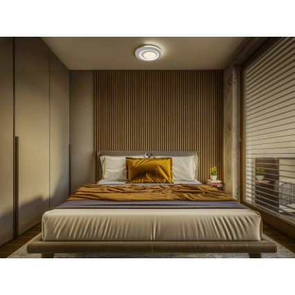 Osram - Luminária de teto LED ORBIS SPIRAL LED/27W/230V Ø 40 cm branca