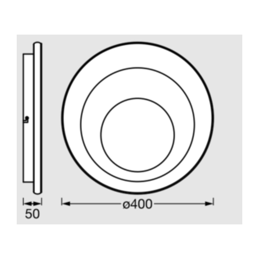 Osram - Luminária de teto LED ORBIS SPIRAL LED/27W/230V Ø 40 cm branca