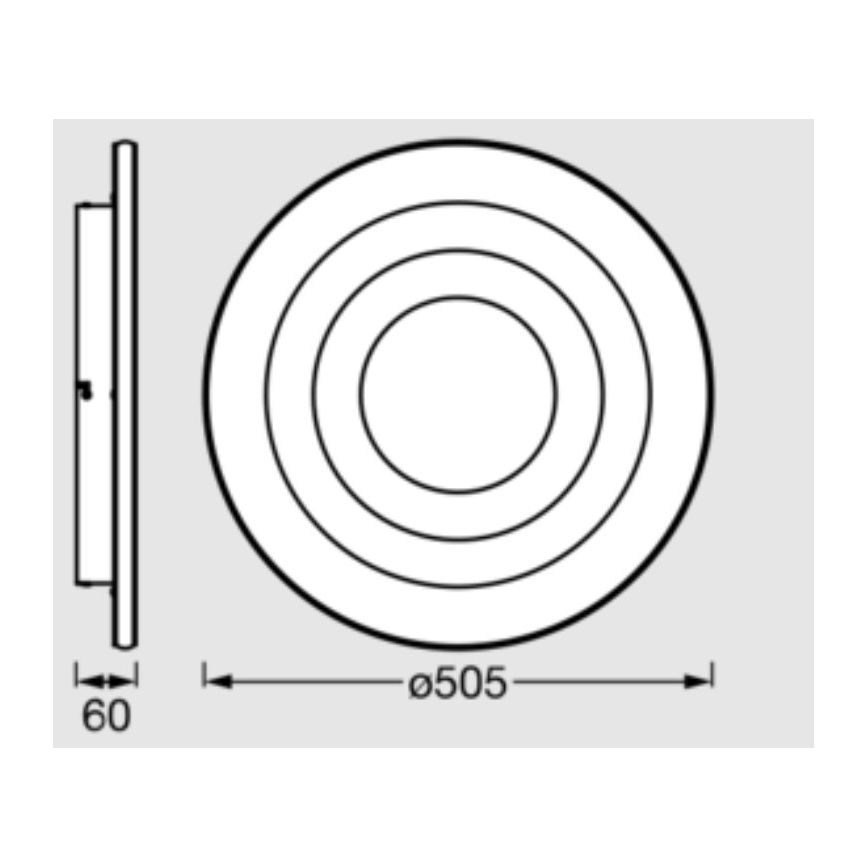 Osram - Luminária de teto LED ORBIS SPIRAL LED/42W/230V diâmetro 50,5 cm branca