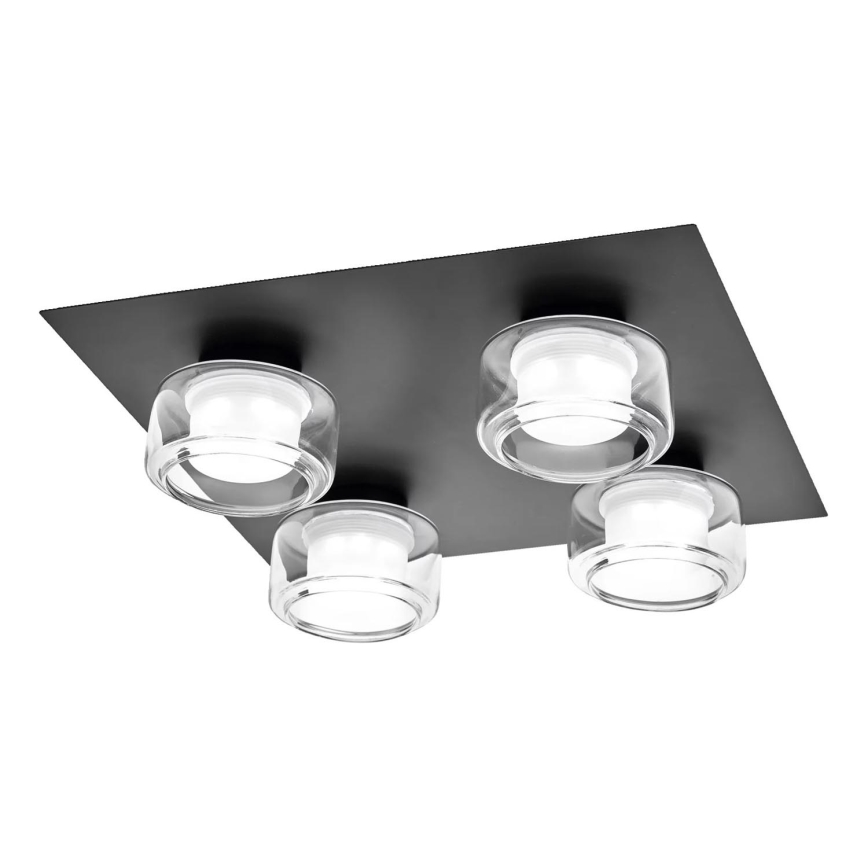 Osram - Luminária de teto LED para casa de banho ORBIS FLAME 4xLED/5,5W/230V 3000/4000K IP44 preta