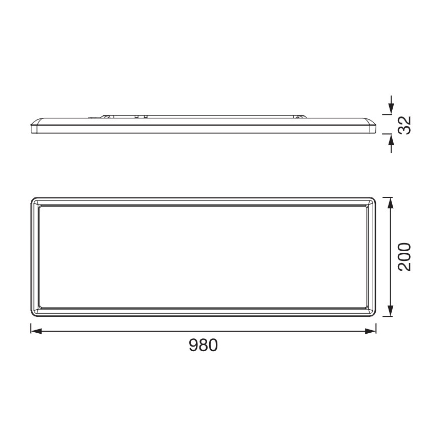 Osram - Candeeiro de tecto LED PLANON EASYFIX LED/30W/230V 2800/4000/6000K IP54 preto